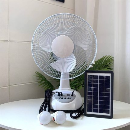 12inches solar rechargeable fan