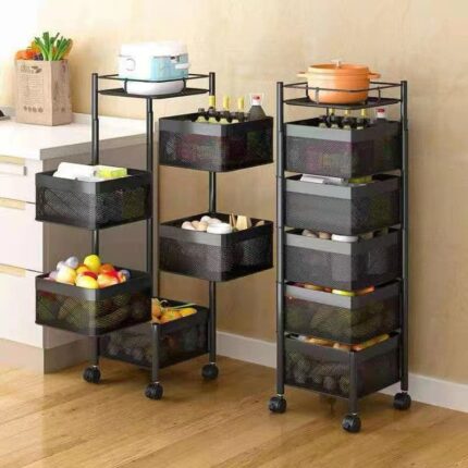 5 layers kitchen/office rotating rack